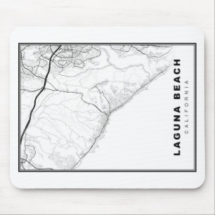Tapis De Souris Carte de Laguna Beach