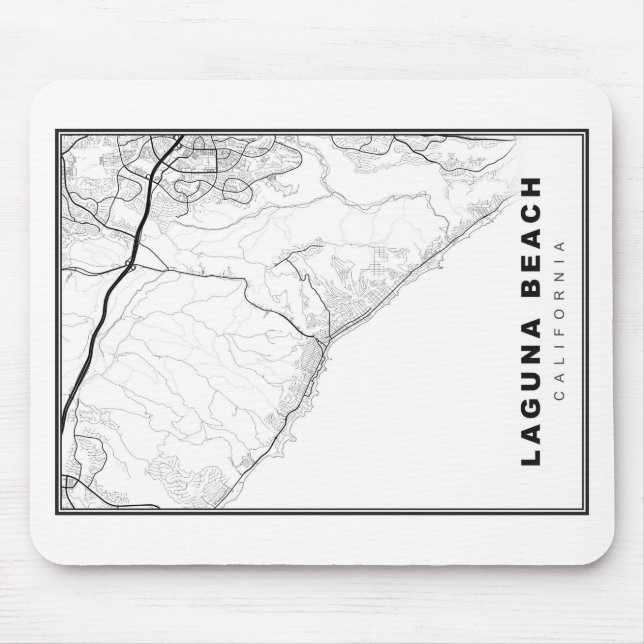 Tapis De Souris Carte de Laguna Beach (Devant)