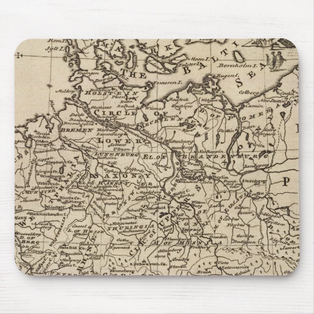 Tapis De Souris Carte de l'Allemagne (Devant)