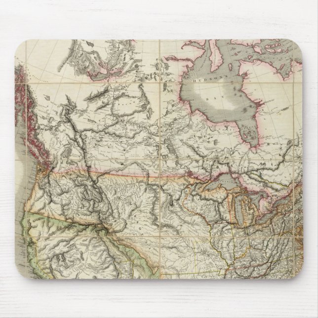 Tapis De Souris Carte de l'Amérique du Nord 4 (Devant)