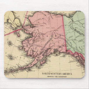 Tapis De Souris Carte de l'Amérique du Nord par Mitchell