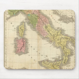 Tapis De Souris Carte de l'Atlas Chonologique Italien