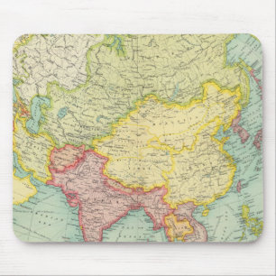 Tapis De Souris Carte de l'atlas politique asiatique