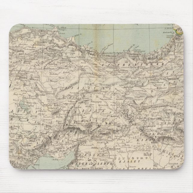 Tapis De Souris Carte de l'Atlas turc (Devant)