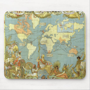 Tapis De Souris Carte de l'Empire britannique