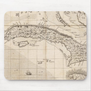 Tapis De Souris Carte de l'Empire britannique en Amérique Feuille