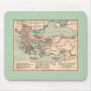 Tapis De Souris Carte de l'Empire byzantin antique
