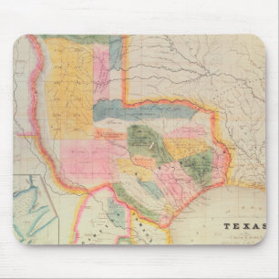Tapis De Souris Carte de l'état du Texas   1835