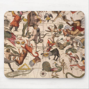 Tapis De Souris Carte de l'étoile de la constellation vintage par 