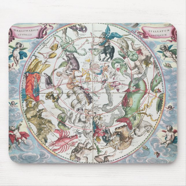 Tapis De Souris Carte de l'hémisphère sud 2 (Devant)