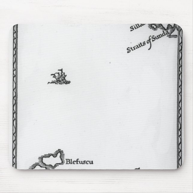 Tapis De Souris Carte de Lilliput et de Blefuscu (Devant)