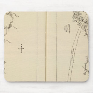 Tapis De Souris Carte de l'index Columbia County Rensselaer County