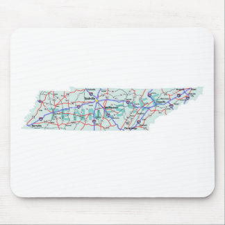 Tapis De Souris Carte de l'inter-état du Tennessee Mousepad