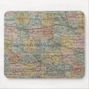 Tapis De Souris Carte de l'Iowa