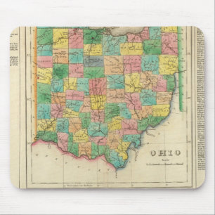 Tapis De Souris Carte De L'Ohio