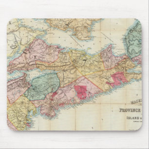 Tapis De Souris Carte de Mackinlay de la province de la Nouvelle-