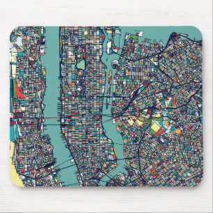 Tapis De Souris Carte de Manhattan New York