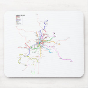 Tapis De Souris Carte de métro de Madrid (Espagne)