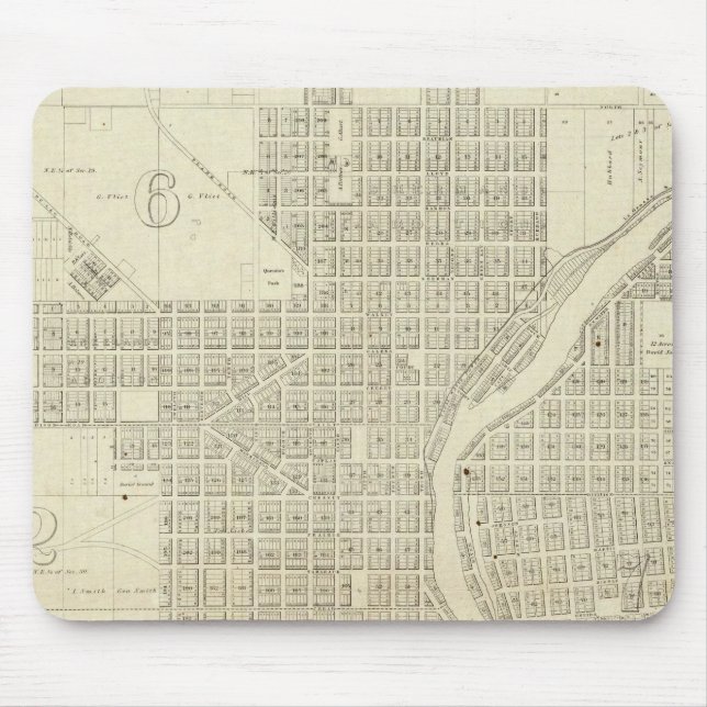 Tapis De Souris Carte de Milwaukee (Devant)