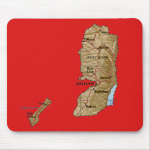 Tapis De Souris Carte de Palestine Mousepad