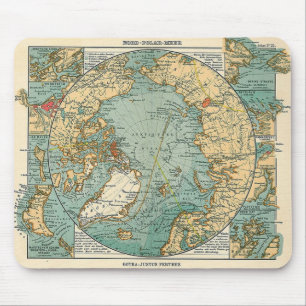 Tapis De Souris Carte de Pôle Nord