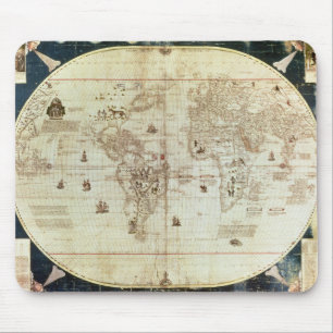 Tapis De Souris Carte de Rc C 2487 du monde, conçue par Sebastien