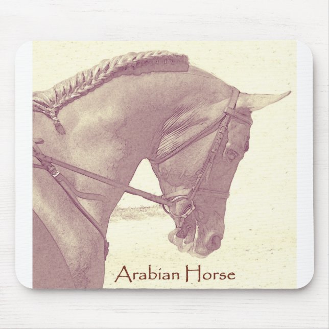Tapis De Souris Carte de souris Arabe Horse (Devant)