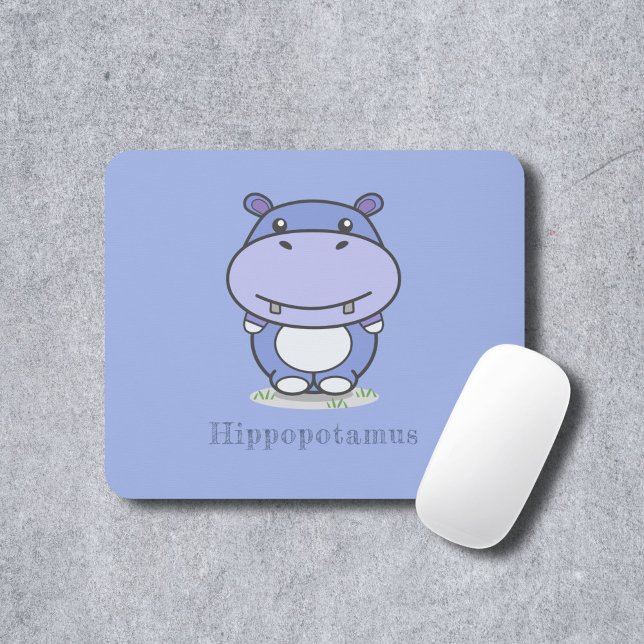 Tapis De Souris Carte de souris Hippo (Cute Hippo Mouse Pad )