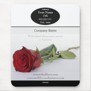 Tapis De Souris Carte de souris promotionnelle pour Rose unique -