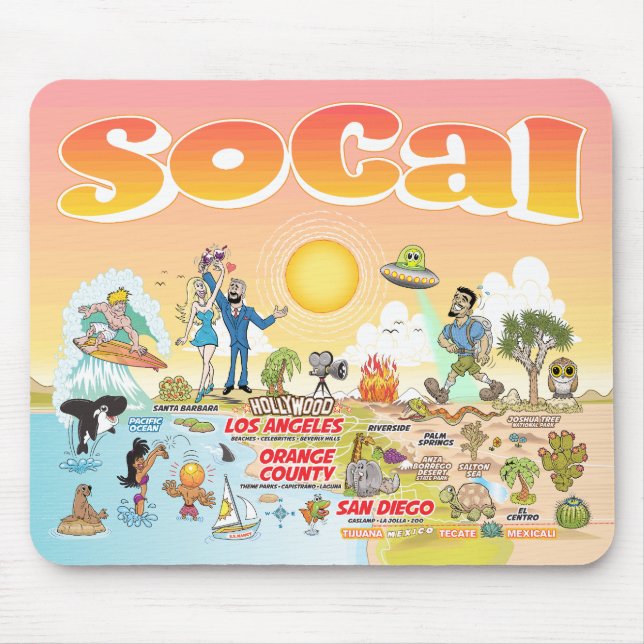 Tapis De Souris Carte de souris SoCal Ultimate (Devant)