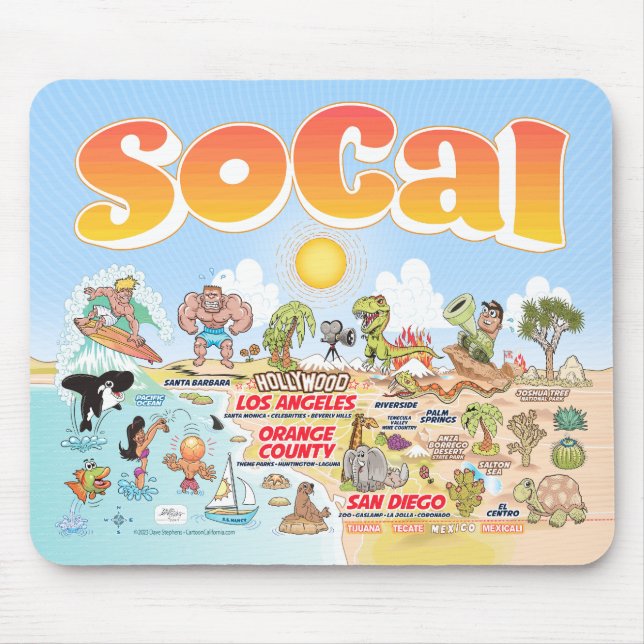 Tapis De Souris Carte de souris SoCal Ultimate (Devant)