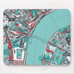 Tapis De Souris Carte de structure de ville de Londres