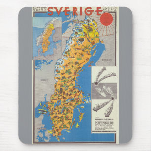 Tapis De Souris Carte de Suède