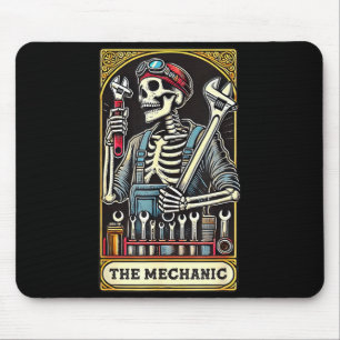 Tapis De Souris Carte de Tarot de Mécanicien Drôle pour Papa Graph