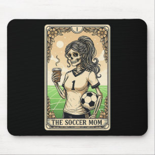 Tapis De Souris Carte de tarot de mère de football vintage Hallowe