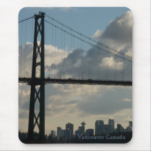 Tapis De Souris Carte de voeux Vancouver Canada Souvenir Vancouver