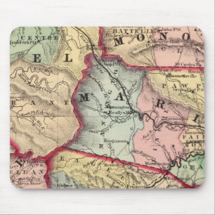 Tapis De Souris Carte de Winfield, Virginie-Occidentale