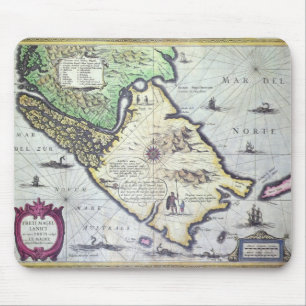 Tapis De Souris Carte des détroits de Magellan, Patagonia