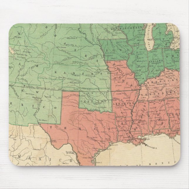 Tapis De Souris Carte des États-Unis 2 (Devant)