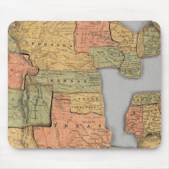 Tapis De Souris Carte des États-Unis et du Canada (Devant)