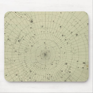 Tapis De Souris Carte des étoiles de la région polaire sud