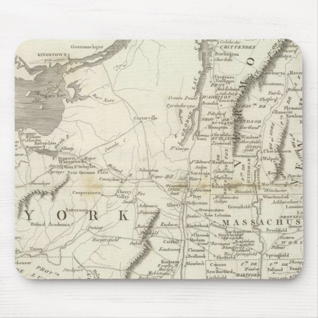 Tapis De Souris Carte des provinces des États-Unis (Devant)