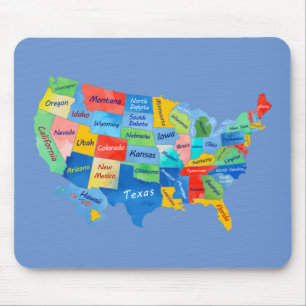 Tapis De Souris Carte des USA
