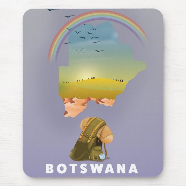 Tapis De Souris carte du Botswana (Devant)