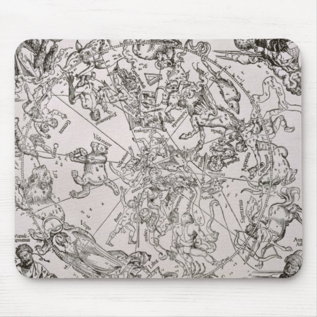 Tapis De Souris Carte du ciel du nord (Devant)