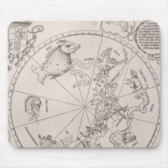 Tapis De Souris Carte du ciel du sud (Devant)