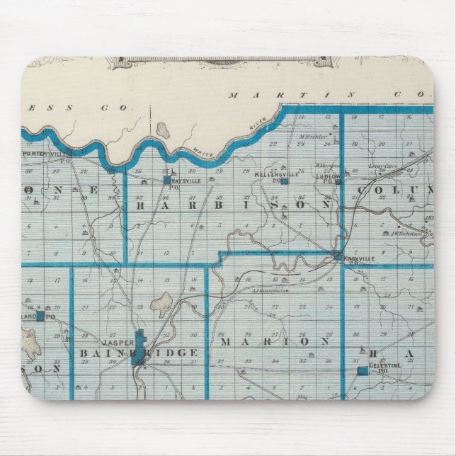 Tapis De Souris Carte du comté de Dubois (Devant)