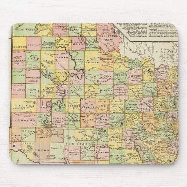 Tapis De Souris Carte du comté et du chemin de fer à grande échell (Devant)