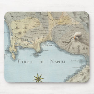 Tapis De Souris Carte du Golfe de Naples et d'abords