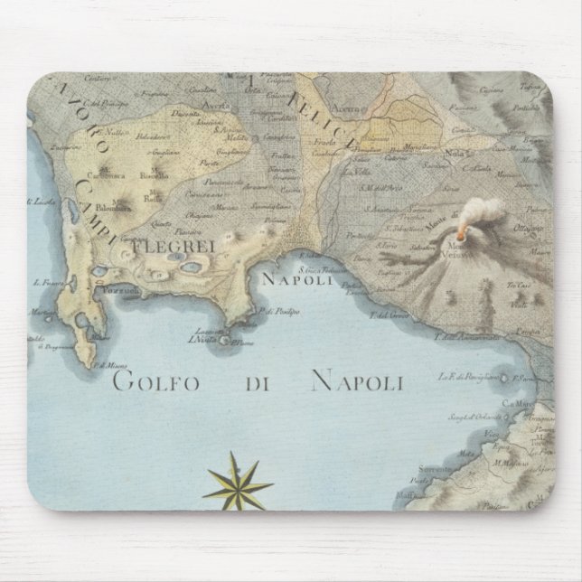 Tapis De Souris Carte du Golfe de Naples et d'abords (Devant)